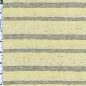 1 1/8 YD PC-Yellow/Gray Jersey Knit Fabric