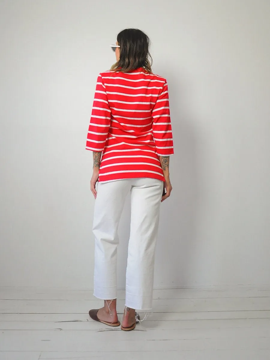 1960's Breton Stripe Shirt