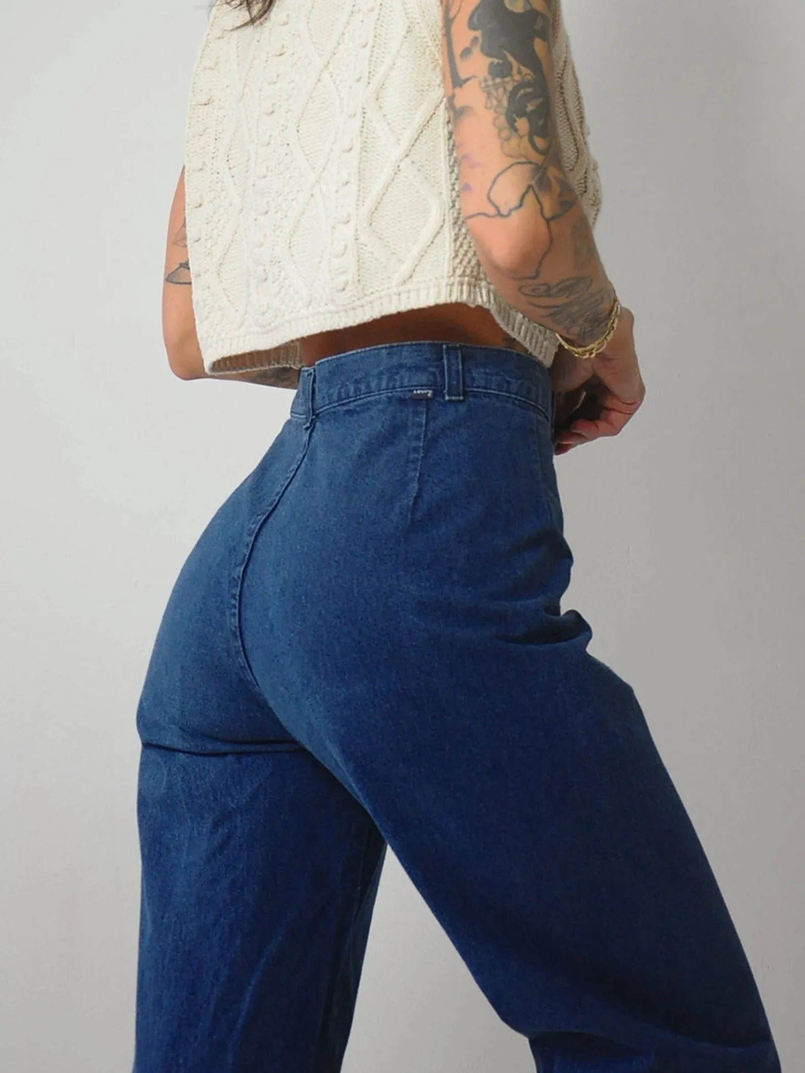 1980's Levi's Misses Wide Leg Jeans 27x23.5