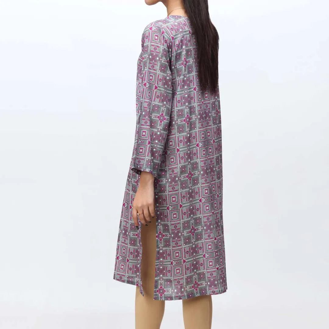 1PC-Unstitched Digital Printed Lawn Shirt PS4637