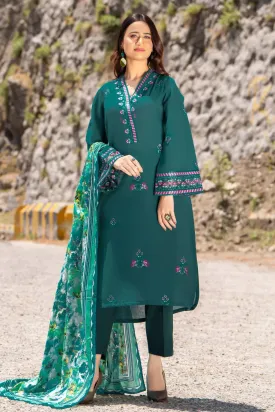 3PC Embroidered Unstitched Cambric Suit KSDE-2818