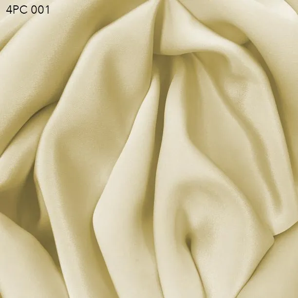 4 Ply Silk Crepe - Pineapple Cream