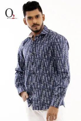 Abstract Casual Full Sleeve Shirt