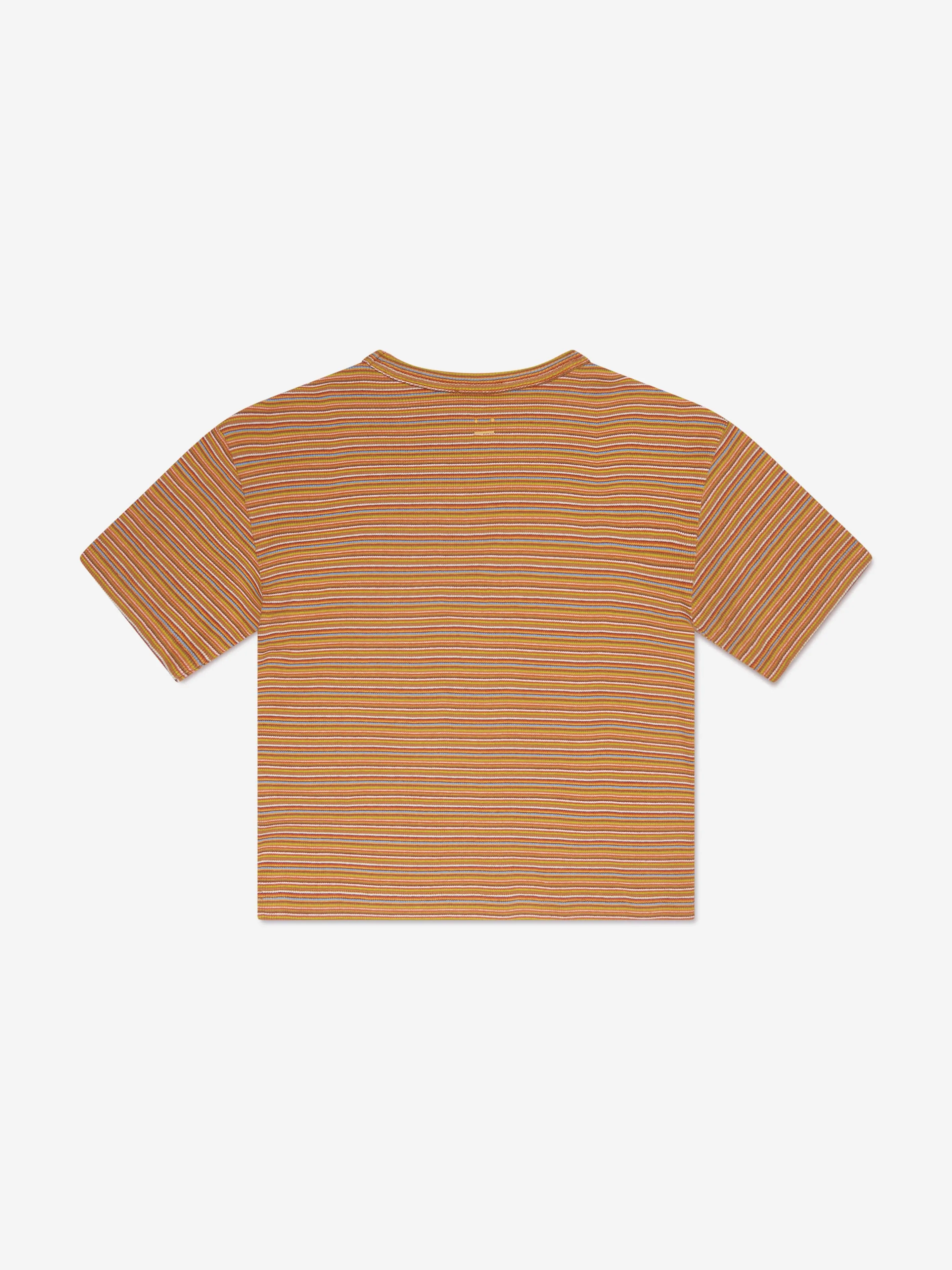 Acne Studios Kids Striped T-Shirt in Orange