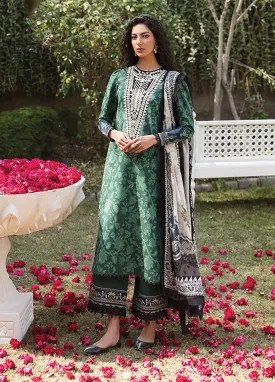 Afsanah By Seran Embroidered Lawn Unstitched 3 Piece Suit - 01