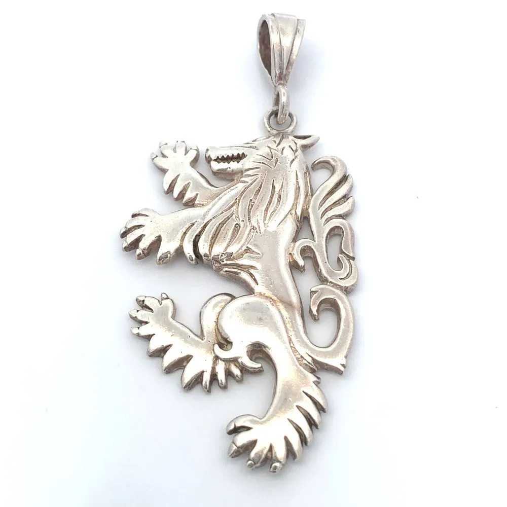 Albus Lion 925 Sterling Silver Pendant