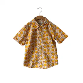 Appaman / Orange cotton shirt / 10Y