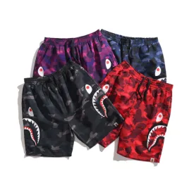 Bape Shark Shorts Casual Street Women Man Unisex Bape Pants