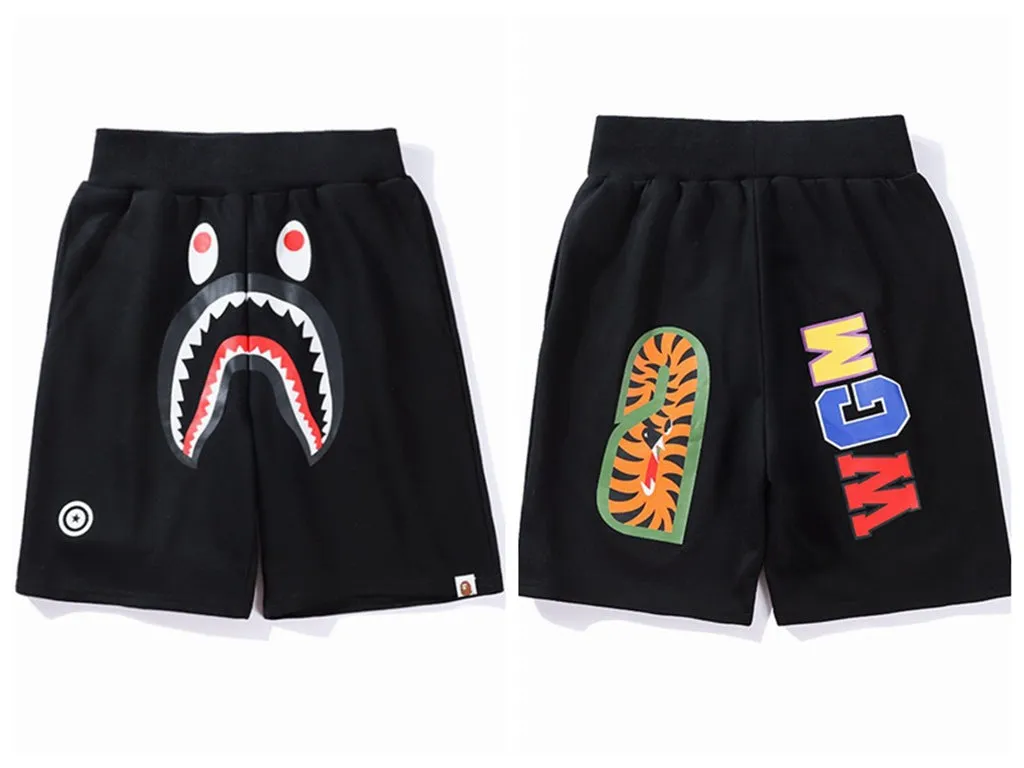 Bape Shark Shorts Casual Street Women Man Unisex Bape Pants