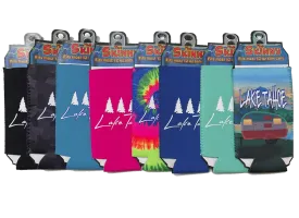 Beach and Boat Gear Koozie-Skinny 12 oz Can Cooler w/Lake Tahoe