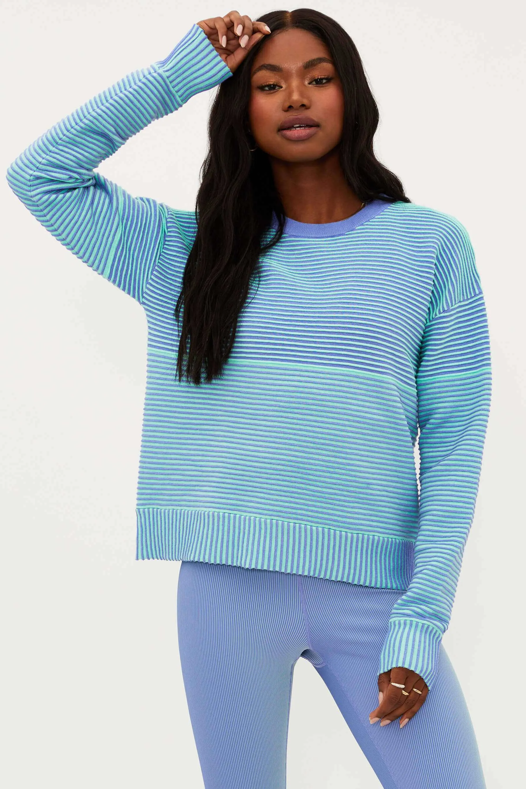 Beach Riot Women's Occulus Sweater - Seashore Two Tone Blue