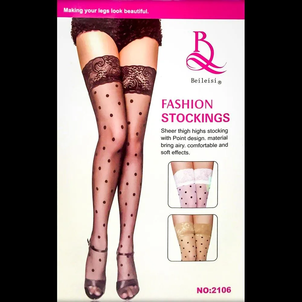 Beileisi Polka Dotted Leg Stocking - 2106