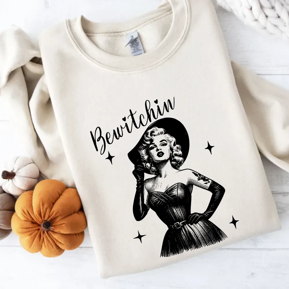 Bewitchin Womens Halloween Sweatshirt