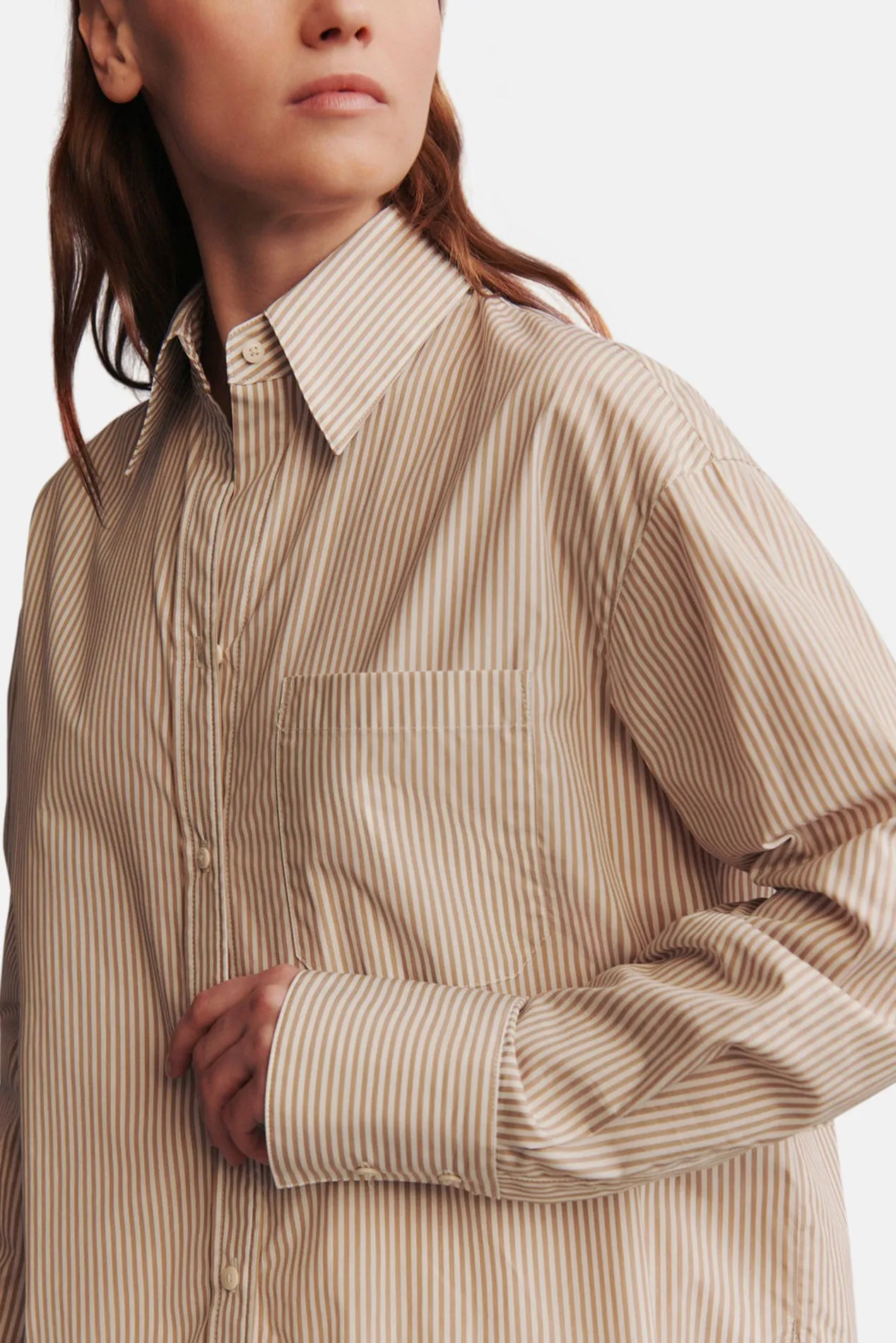 Big Joe Shirt In Awning Lady Stripe Khaki/White