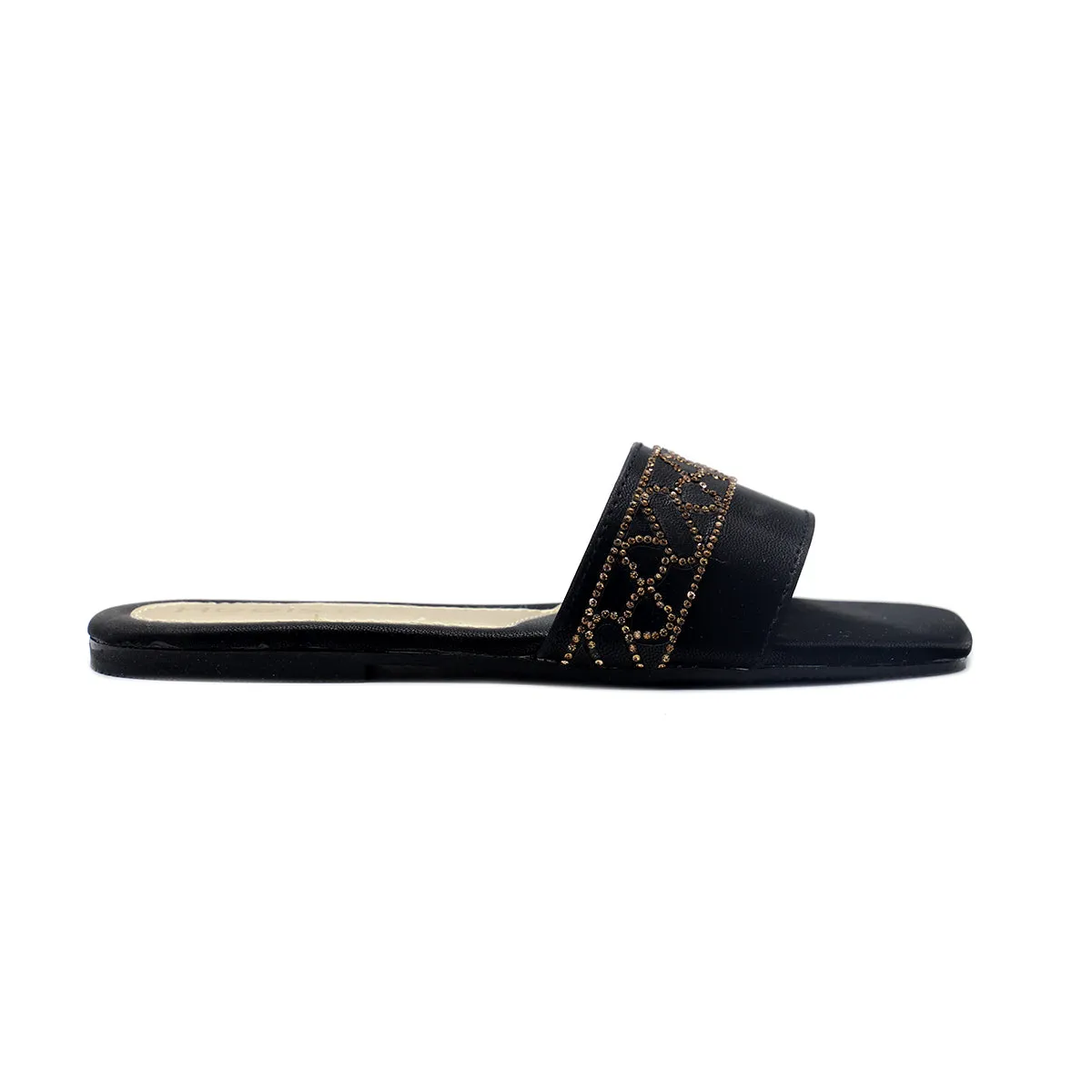 Black Casual Slipper 000386