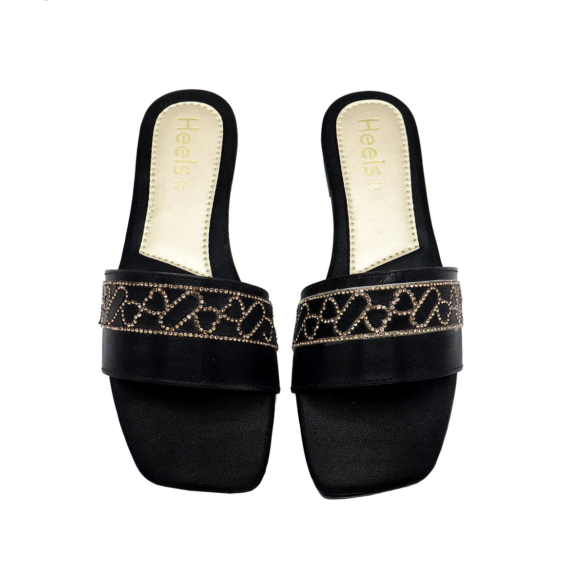 Black Casual Slipper 000386