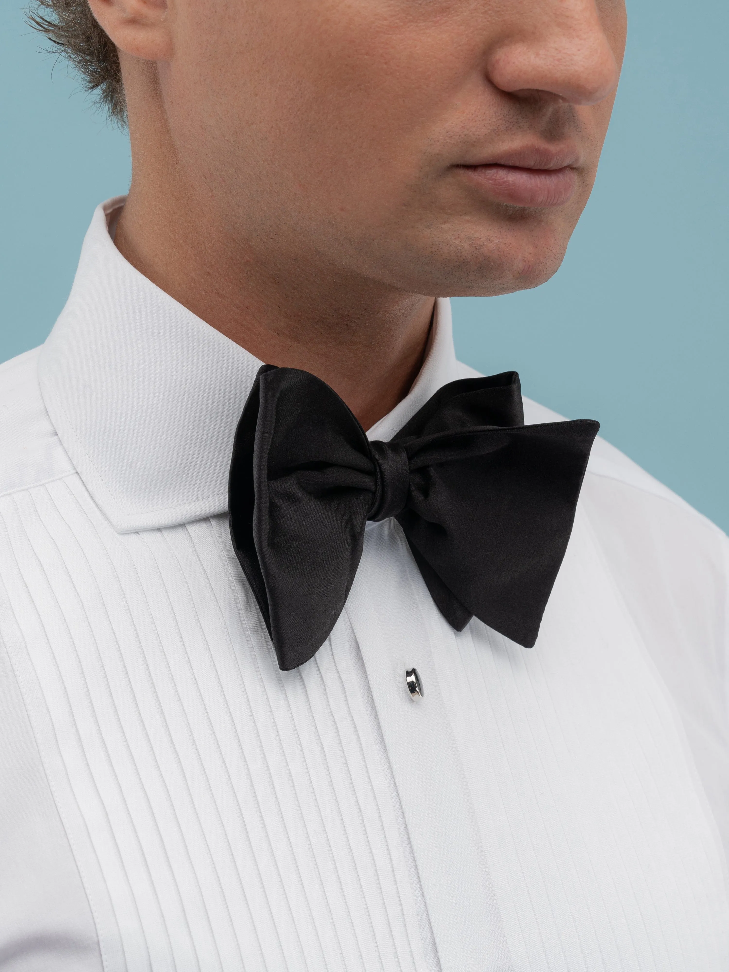 Black Silk Bow Tie