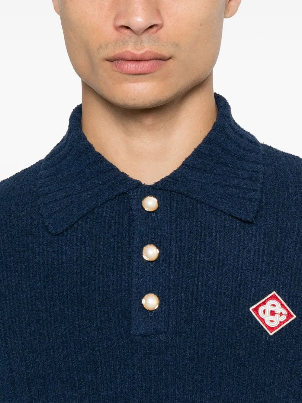 Bouclé Polo Shirt