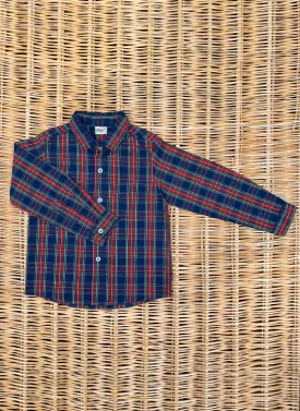 Boys' checked cotton Long Sleeve shirt