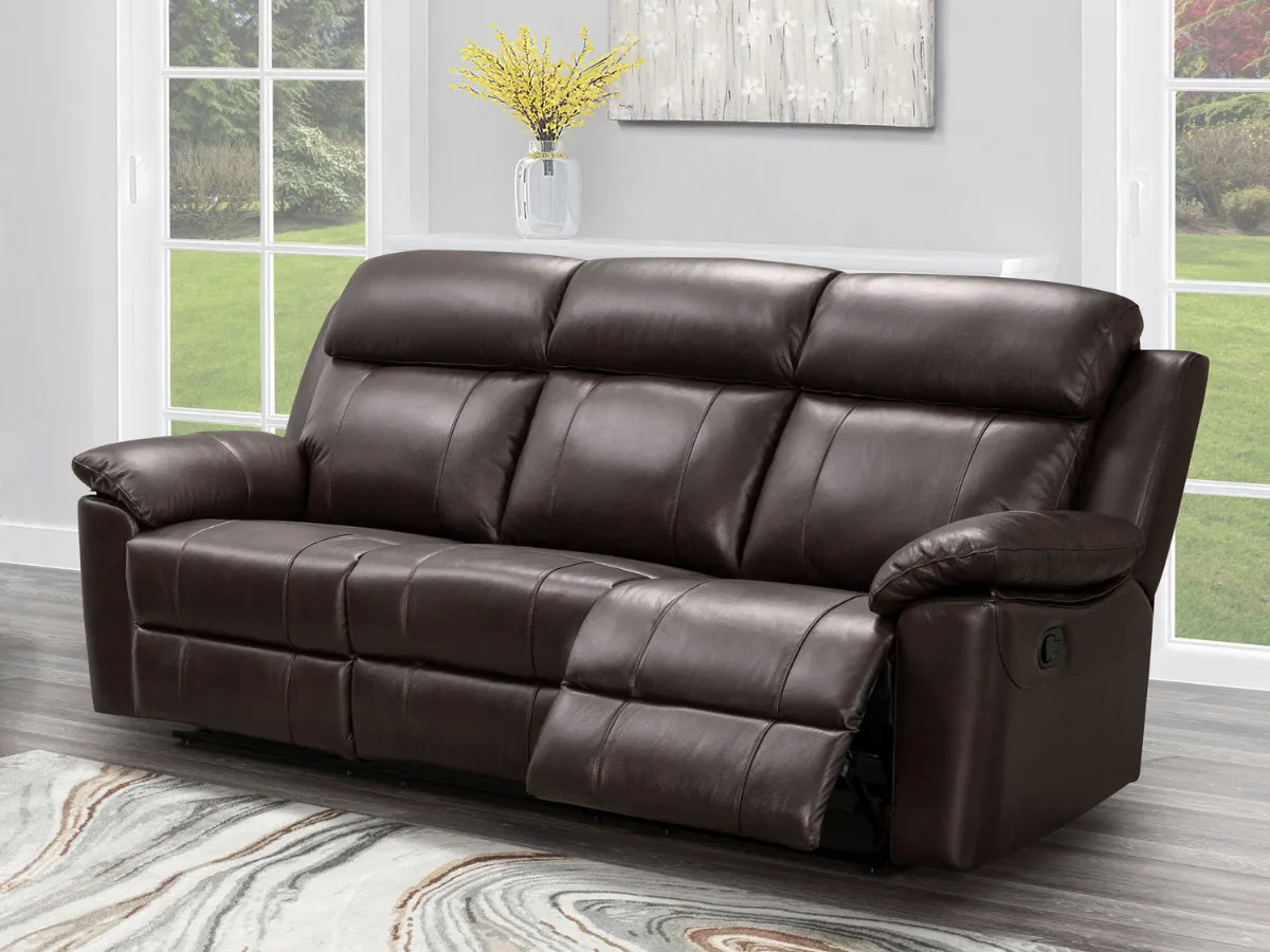 Braylen Top Grain Leather Reclining Sofa