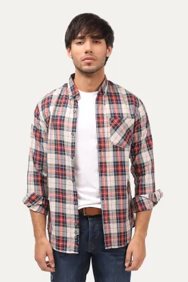 Contrast Checked Shirt