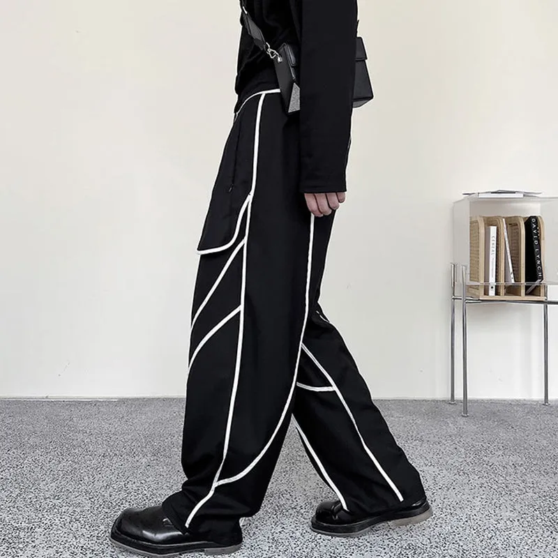 Contrast Web Panel Reversible Pants