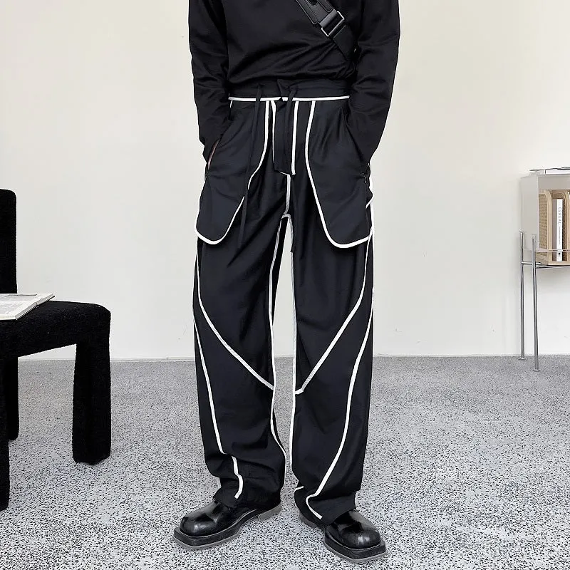 Contrast Web Panel Reversible Pants