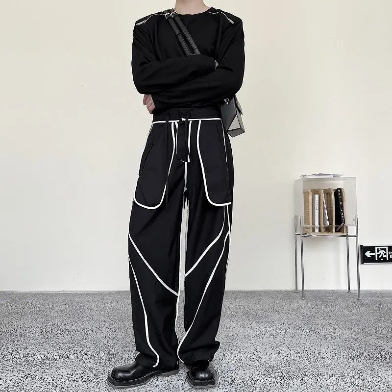 Contrast Web Panel Reversible Pants