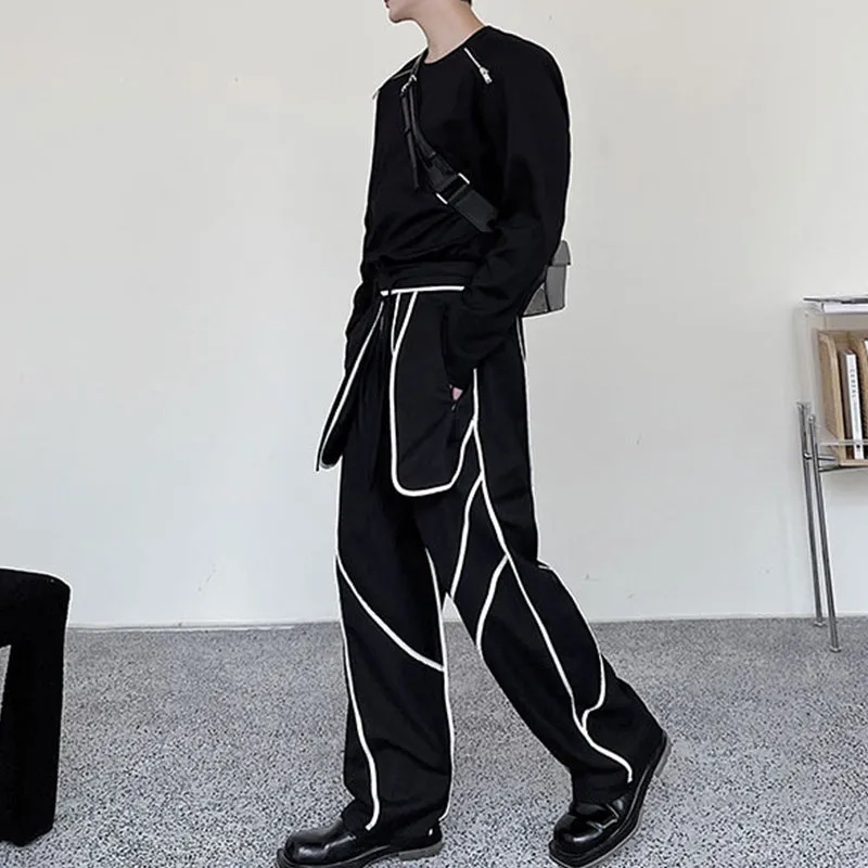 Contrast Web Panel Reversible Pants