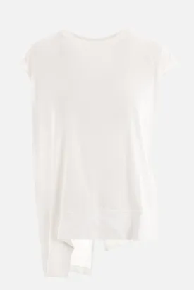 cotton asymmetric t-shirt