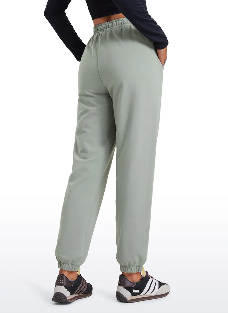 Cotton Fleece Sweatpants Pockets Joggers 28"