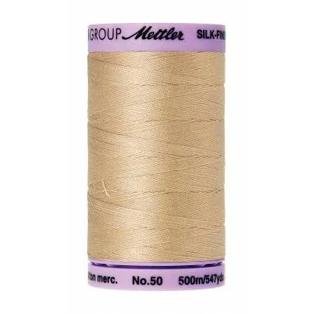 Cotton Sewing Thread - Oat Flakes Brown 500m/547yd - Mettler Silk Finish All Purpose