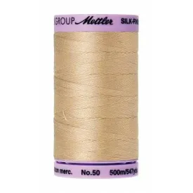 Cotton Sewing Thread - Oat Flakes Brown 500m/547yd - Mettler Silk Finish All Purpose