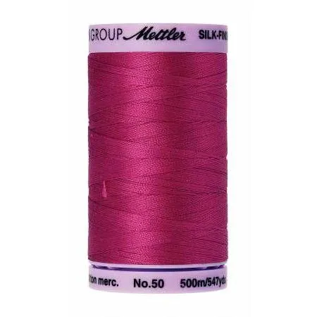 Cotton Sewing Thread - Peony Pink 500m/547yd - Mettler Silk Finish All Purpose