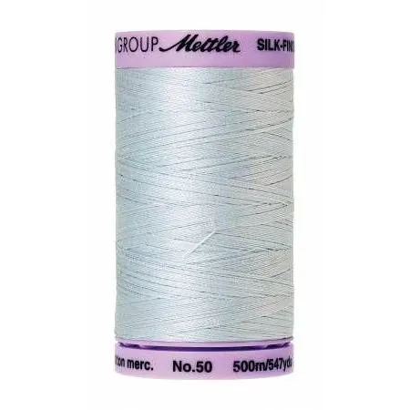 Cotton Sewing Thread - Starlight Blue 500m/547yd - Mettler Silk Finish All Purpose