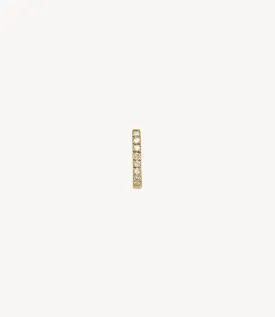 Diamond 9mm Skinny Huggie Earring