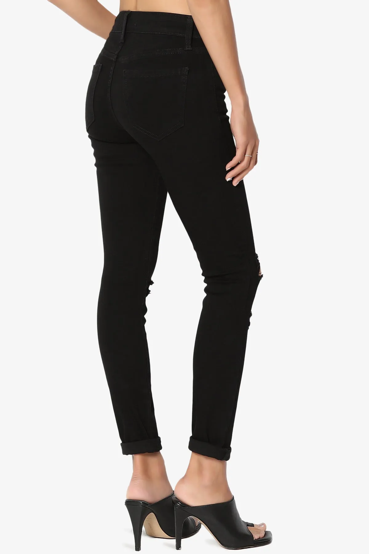 Edgemont Zip Pocket Rip Skinny Jeans