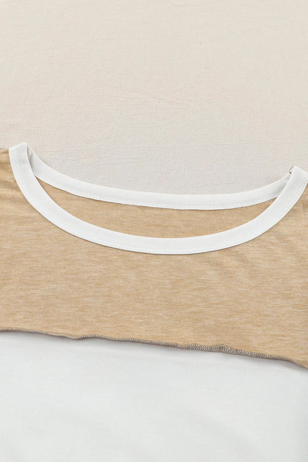 Exposed Seam Color-Block Top