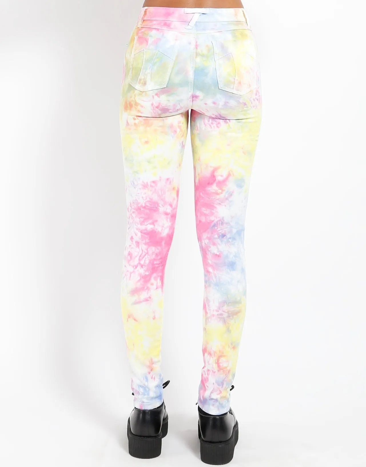 HIGH WAIST FESTIVAL TIE DYE JEAN