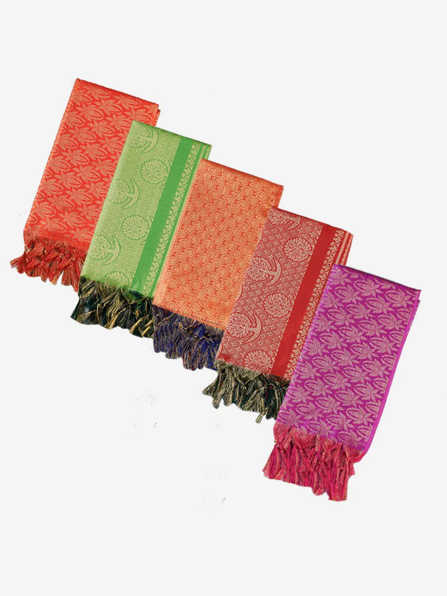 Jari Shawl/Ponnadai 501  - Assorted Colours