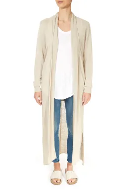 'Jess' Sand Linen Cardigan