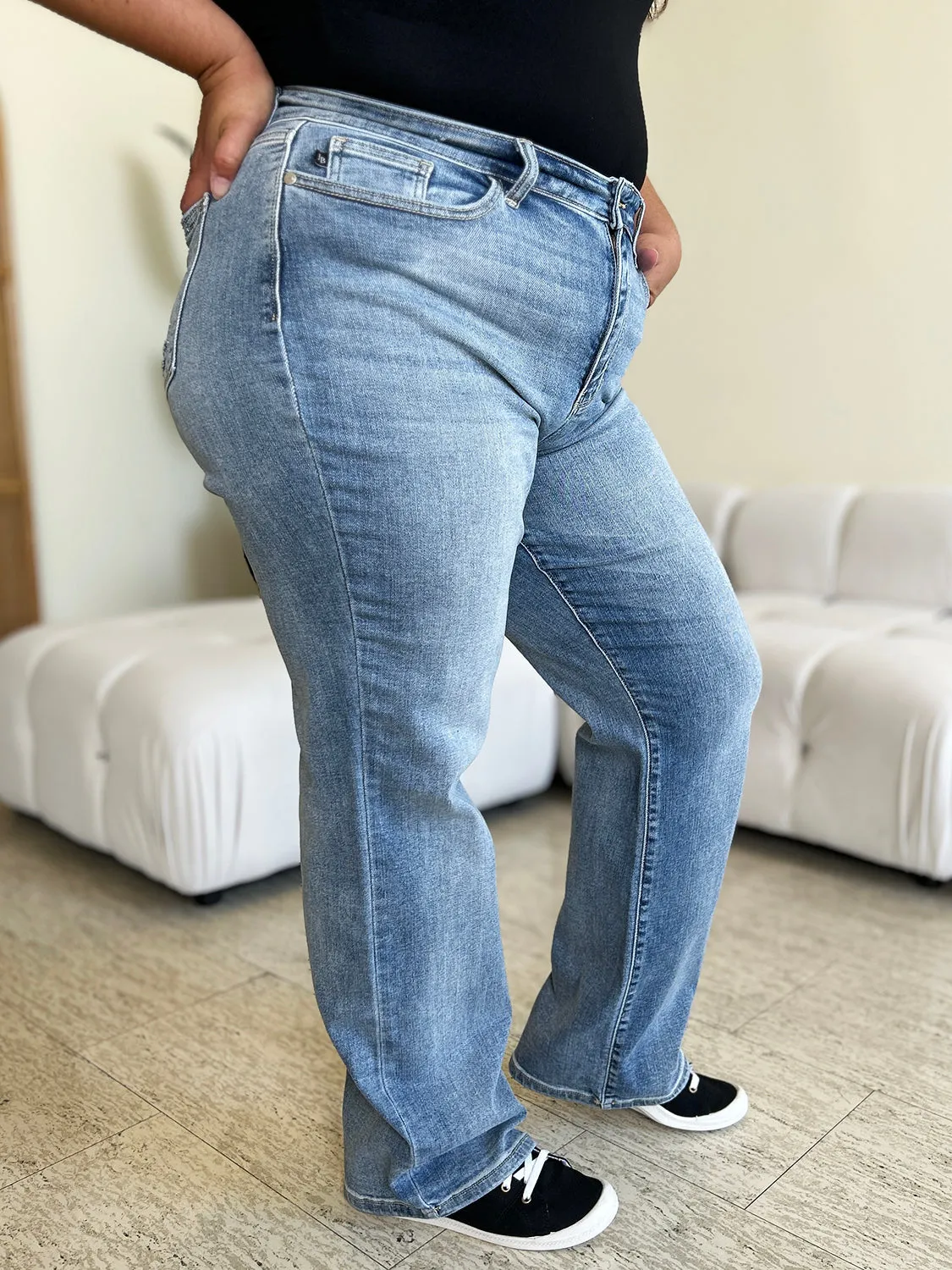 Judy Blue High Waist Straight Jeans [Online Exclusive]