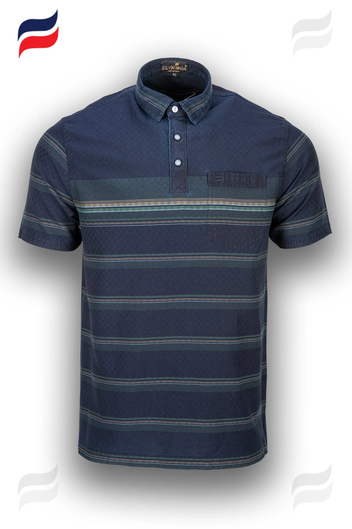 Kevin Ninan Pre-Washed Polo Shirt