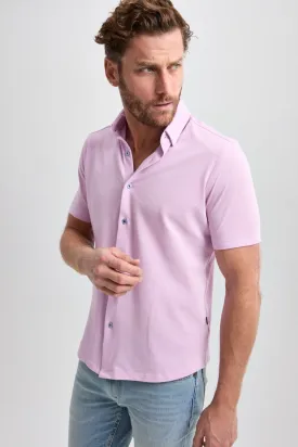 Lavender Solid Short Sleeve Shirt