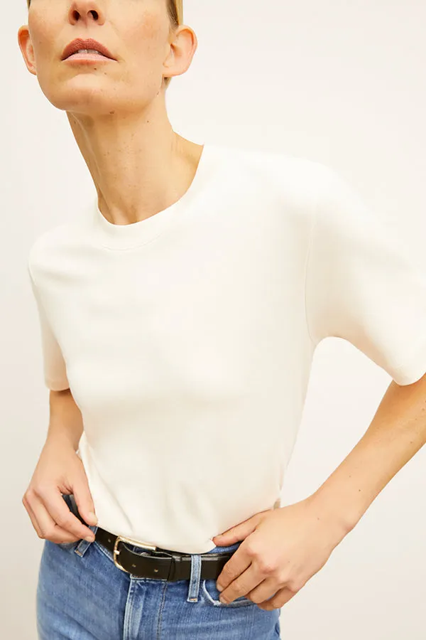 Leslie T-Shirt - Organic Pima Cotton :: Ivory