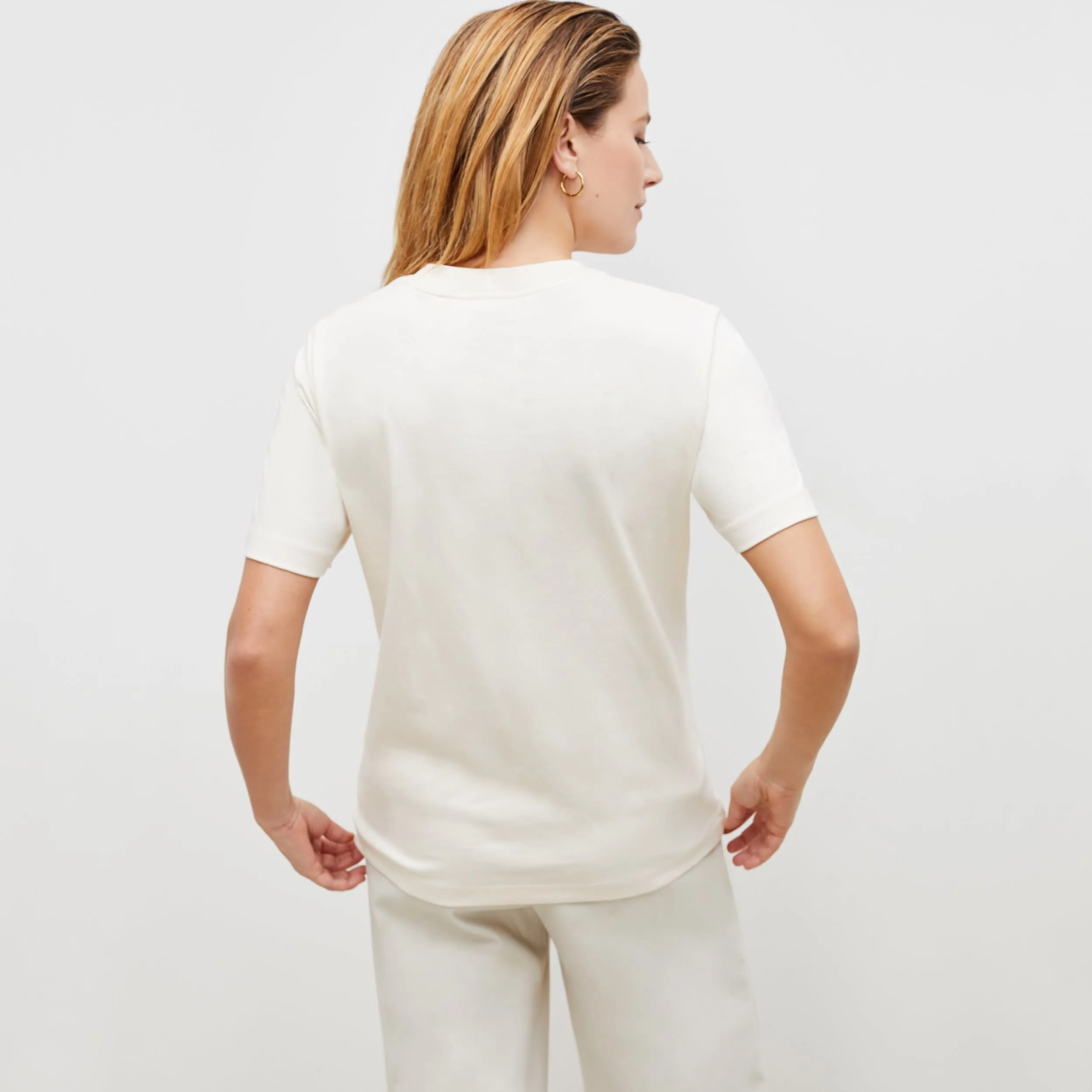 Leslie T-Shirt - Organic Pima Cotton :: Ivory