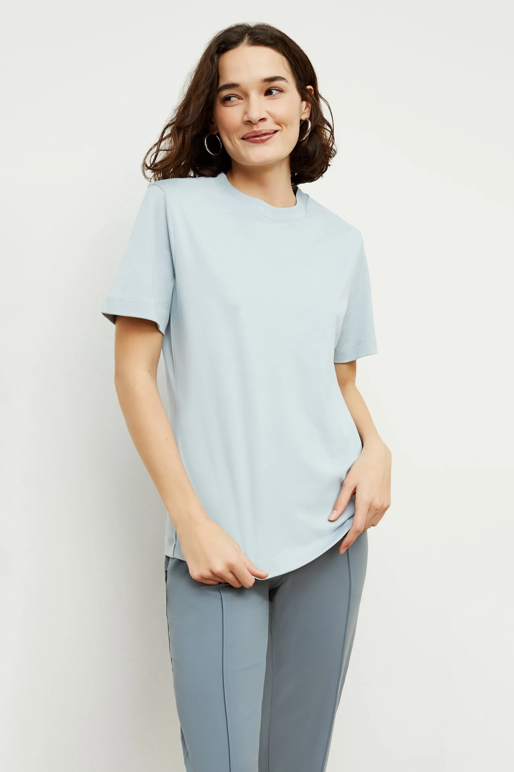 Leslie T-Shirt - Pima Cotton :: Sky Blue