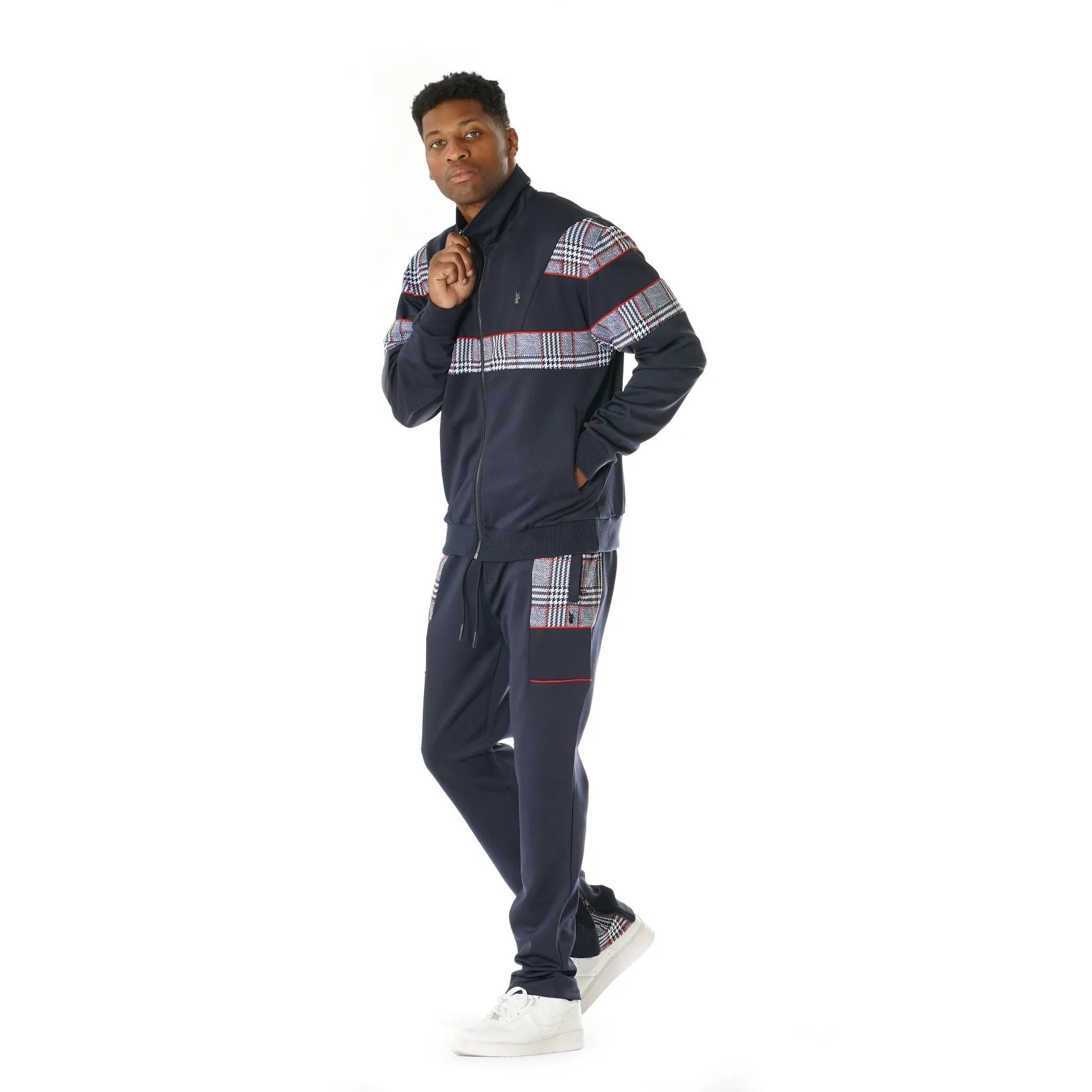 M2780 Makobi PolyPlaid Track Set - Navy