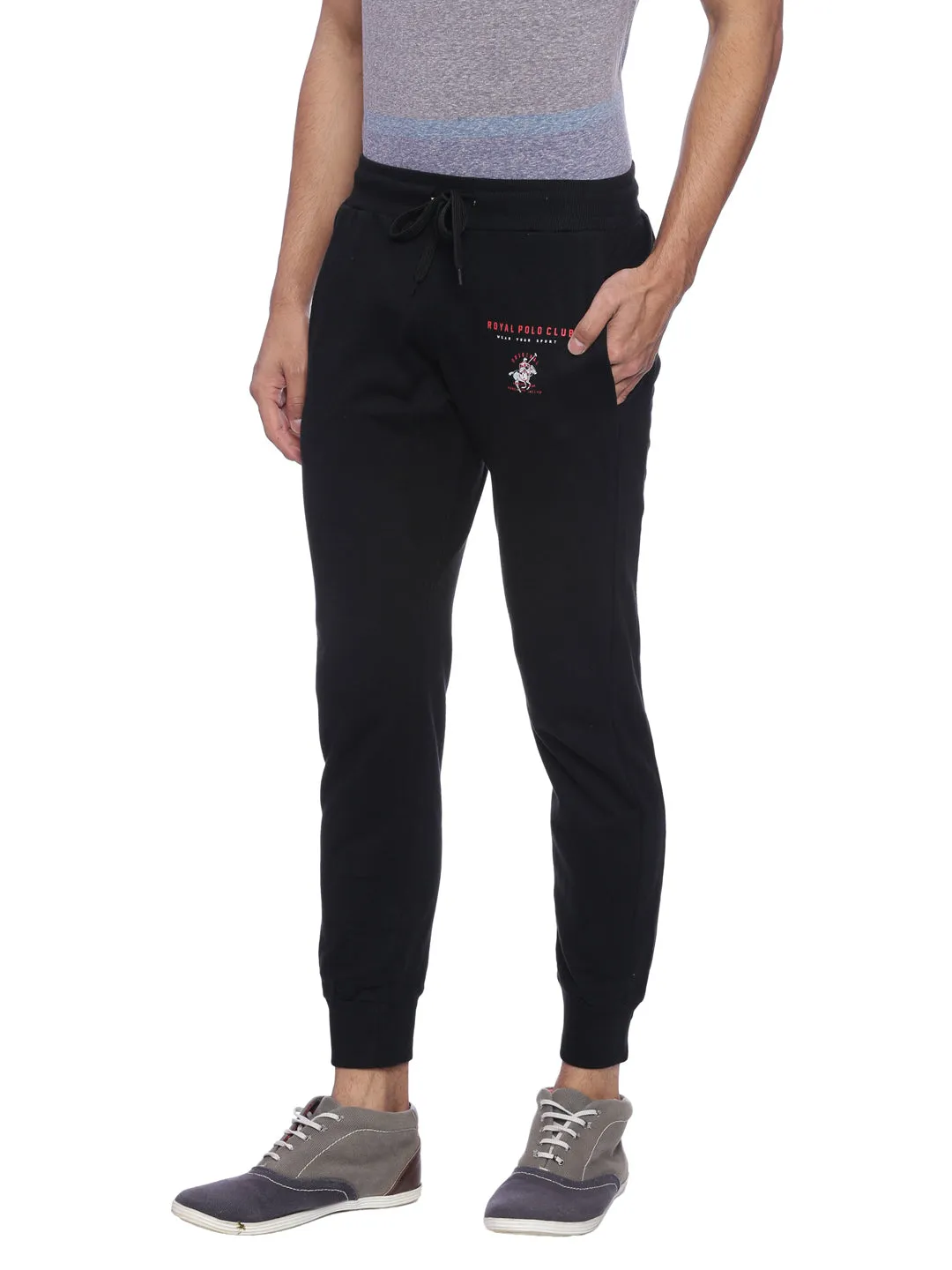 Masculino Latino Navy Blue Track Pants