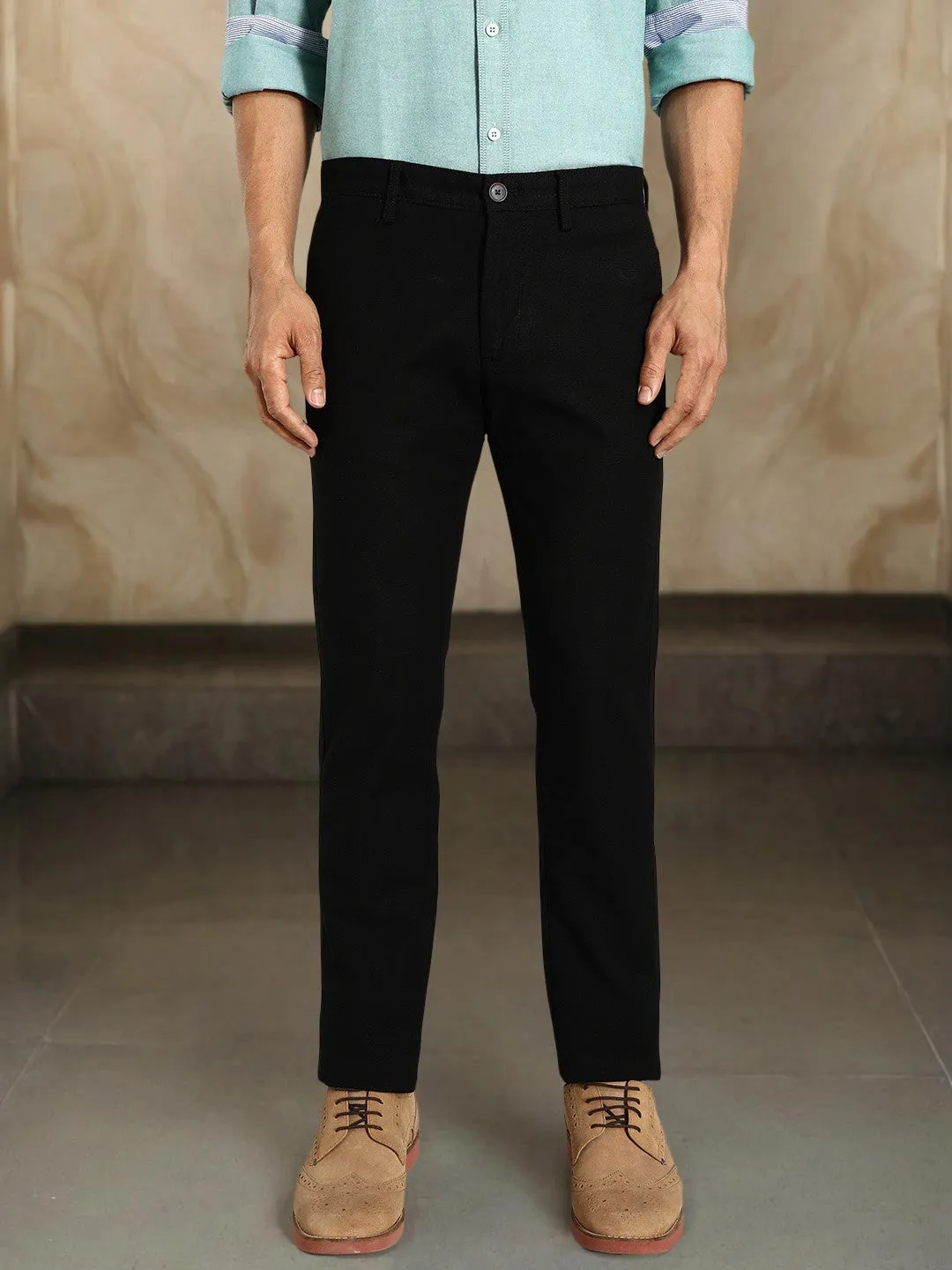 Men Brooklyn Fit Cotton Stretch Trouser